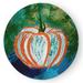 Green/Orange 60 x 60 x 0.13 in Area Rug - The Holiday Aisle® Artistic Pumpkin Fall Design Chenille Area Rug CRHGN719OR12 Chenille | Wayfair