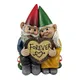Figurine de couple de gnome de jardin intensifié art en résine décoration de bureau sculpture