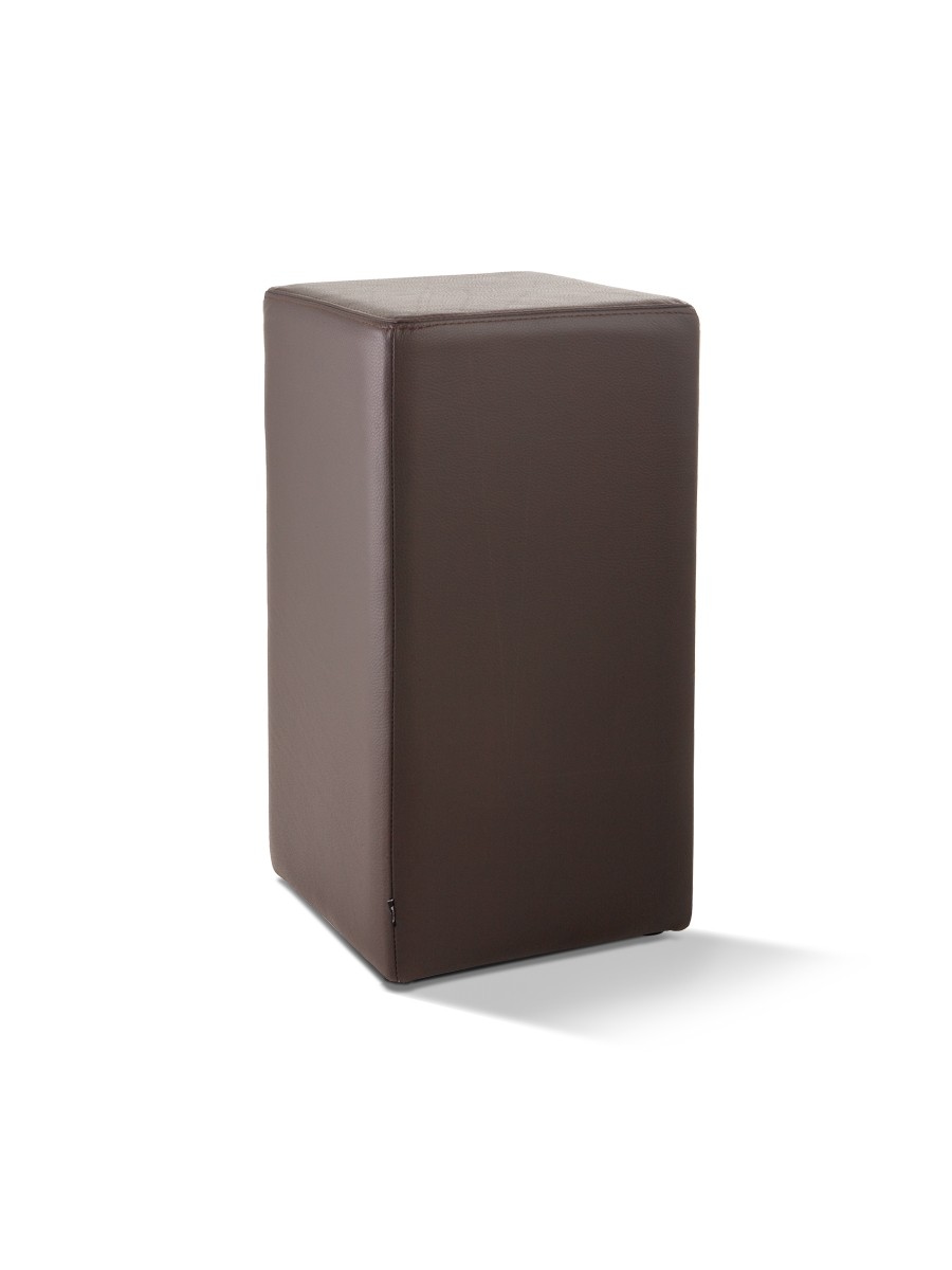 wonido Tresenhocker, mit komfortabler Polsterung, B = 33 cm, T = 33 cm, H = 65 cm, echtes Leder, braun Image