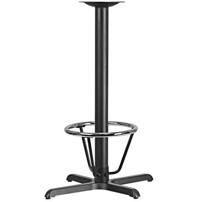 Flash Furniture 29 1/2" x 23 1/2" Bar Height Table Base with 3" Column and Foot Rest