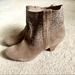 American Eagle Outfitters Shoes | American Eagle Suede Booties - Worn Only A Few Times - Sand/Grayish Color | Color: Gray/Tan | Size: 8