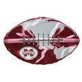 Mississippi State Bulldogs 10.5'' x 17'' Football Recycled Metal Wall Art