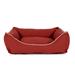 Classic Canvas Kuddler Dog Bed, 36" L X 27" W X 10" H, Red, Large