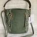 Jessica Simpson Bags | Jessica Simpson Python & Loden Green Colorblock Bucket Crossbody & Shoulder Bag | Color: Gold/Green | Size: Medium