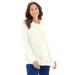 Plus Size Women's Cashmiracle™ Pullover Cowlneck by Catherines in Ivory (Size 3X)