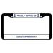 SignMission Proudly Served on USS CHAMPIon MCM 4 Plate Frame Plastic in Black/White | 12 H x 6 W x 0.1 D in | Wayfair D-LPF-04-399