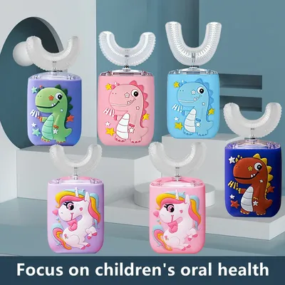 Brosse à dents électrique Smart U Sonic pour enfants brosse à dents en silicone pour enfants