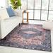 Blue/Pink 144 x 108 x 0.29 in Area Rug - Nikki Chu Issa Machine Washable Performance Dark Rug Polyester | 144 H x 108 W x 0.29 D in | Wayfair