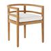Summer Classics Santa Barbara Patio Dining Armchair w/ Cushions Wood in Brown/Gray | 27.75 H x 22.75 W x 23.125 D in | Wayfair 27894+C1926258N