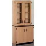 Stevens ID Systems Science 6 Compartment Accent Cabinet w/ Doors Wood in Brown | 84 H x 36 W x 23 D in | Wayfair 84204 K84 24-024-01
