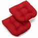 Three Posts™ Indoor/Outdoor Adirondack Chair Cushion Polyester in Red | Wayfair THPS4457 39560339