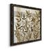 Red Barrel Studio® Neutral Garden II-Premium Framed Canvas - Ready To Hang Canvas, Solid Wood in Brown/Green/Indigo | 17 H x 17 W x 1.5 D in | Wayfair