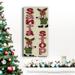 The Holiday Aisle® Reindeer Santa Stop Premium Gallery Wrapped Canvas - Ready To Hang Canvas, Solid Wood in Green/Red | 24 H x 12 W x 1 D in | Wayfair