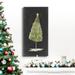 The Holiday Aisle® Christmas Glow I Premium Gallery Wrapped Canvas - Ready To Hang Metal in Black/Green/Yellow | 40 H x 20 W x 1.5 D in | Wayfair