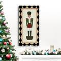 The Holiday Aisle® Nutcracker II Premium Gallery Wrapped Canvas - Ready To Hang Canvas, Solid Wood in Black/Green/Red | 16 H x 8 W x 1 D in | Wayfair
