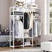 17 Stories Biagia 59.05" W Closet System Starter Kit Solid + Manufactured Wood in White | 72.04 H x 59.05 W x 18.3 D in | Wayfair