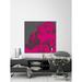 Everly Quinn Kiss by Josh Ruggs - Wrapped Canvas Painting Canvas in Black/Pink | 48 H x 48 W x 1.5 D in | Wayfair 068F94B33B1A4C01BE4CF53343B04104