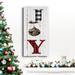 The Holiday Aisle® Checkered Joy Premium Gallery Wrapped Canvas - Ready To Hang Canvas, Solid Wood in Black/Red | 16 H x 8 W x 1 D in | Wayfair