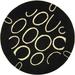 Black/White 72 x 0.63 in Area Rug - Ivy Bronx Jorie Geometric Handmade Tufted Wool Black/Beige Area Rug Wool | 72 W x 0.63 D in | Wayfair