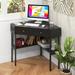 Ebern Designs Corner Computer Desk Wood/Metal in Black | 29.5 H x 39.5 W x 28 D in | Wayfair 0D3A5D16CF8E4A5E99B1406D0FDD98BF