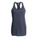 Tultex S190TC Women's Racerback Tank Top in Heather Navy Blue size Small | 65% polyester/35% cotton 190