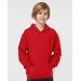 Tultex 320Y Youth Pullover Hood T-Shirt in Red size Small | 80/20 Cotton/Polyester