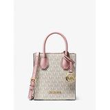 Michael Kors Mercer Extra-Small Logo and Leather Crossbody Bag Pink One Size