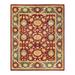 Overton Hand Knotted Wool Vintage Inspired Traditional Mogul Red Area Rug - 8' 1" x 9' 10"