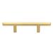 GlideRite 5-Pack 3 in. Center Satin Gold Solid Steel Cabinet Bar Pulls - Satin Gold