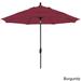 North Bend 11-foot Crank Open Auto-tilt Black Umbrella by Havenside Home