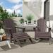 Polytrends Laguna All Weather Poly Outdoor Patio Adirondack Chair Conversation Set - (4-Piece)