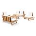 Sedona Outdoor 6 Seater Acacia Wood Chat Set by Christopher Knight Home