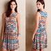 Anthropologie Dresses | Anthropologie Maeve Sennebec Colorful Jersey Dress | Color: Blue/Pink | Size: Xs