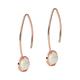 Emporio Armani Earrings for Women , Size: 34x11x1mm Size Pearl: 7-8mm Rose Gold Sterling Silver Earrings, EG3534221