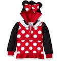 Disney Baby Girls' Minnie Mouse Costume Zip-up Hoodie Hooded Sweatshirt, Black/Red, 2 Years