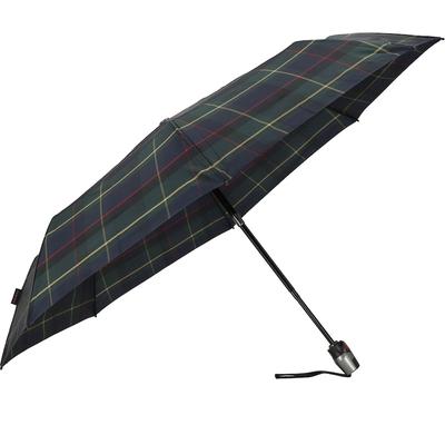Knirps Schirm T.200 Medium Duomatic check hunter Grün Damen Image