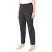 Plus Size Women's Crepe Knit Pull-On Pant by Catherines in Black (Size 4X)