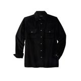 Men's Big & Tall Long-Sleeve Corduroy Shirt by KingSize in Black (Size XL)