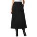 Plus Size Women's Velour A-Line Skirt by Woman Within in Black (Size 3X)