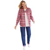 Plus Size Women's Two-Piece Flannel Shirt and Tee by Woman Within in Classic Red Winter Plaid (Size 26/28)
