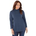 Plus Size Women's Suprema® Turtleneck by Catherines in Navy (Size 1X)
