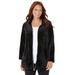 Plus Size Women's Ultimate Plush Jacket by Catherines in Black (Size 5X)