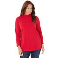 Plus Size Women's Suprema® Turtleneck by Catherines in Classic Red (Size 4X)