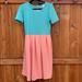 Lularoe Dresses | Nwt Lularoe Amelia 2 Tone Day Dress Medium | Color: Pink/Red | Size: M