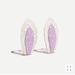 J. Crew Accessories | J Crew Girls' Bunny Ears Hair Clips Ak993 | Color: Purple/White | Size: Osg