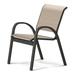 Red Barrel Studio® Hiraku Stacking Patio Dining Chair Sling in Gray/Brown | 33.25 H x 23.5 W x 26 D in | Wayfair 0BD2231593C54B7AA05DFC8C9F330946