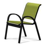 Red Barrel Studio® Hiraku Stacking Patio Dining Chair Sling in Black | 33.25 H x 23.5 W x 26 D in | Wayfair 9E5312EAFEF1455C8466CFF78091A502