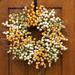 The Holiday Aisle® Silk Wreath Silk in Orange | 24 H x 24 W x 6 D in | Wayfair 27EB4EF95463403C9CFC3EE9719A3B14