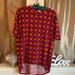 Lularoe Tops | Nwt Lularoe Irma Tunic Top | Color: Red/Brown | Size: Xs