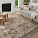 Brown/White 102 x 0.19 in Area Rug - Amber Lewis x Loloi Billie Oriental Clay/Sage Area Rug Polyester | 102 W x 0.19 D in | Wayfair